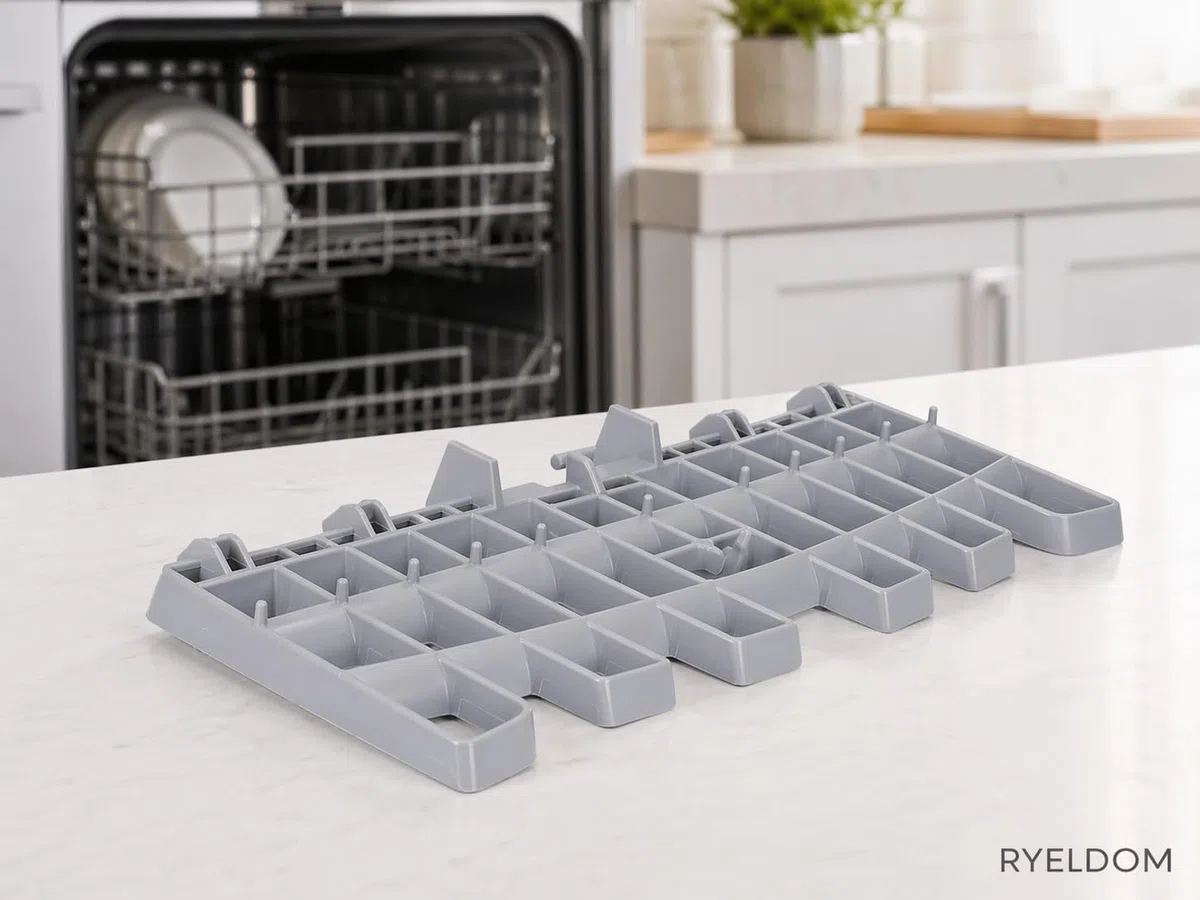 RYELDOM - Górny stojak do zmywarki kompatybilny z Ariston Hotpoint dla Indesit Whirlpoool C00304796