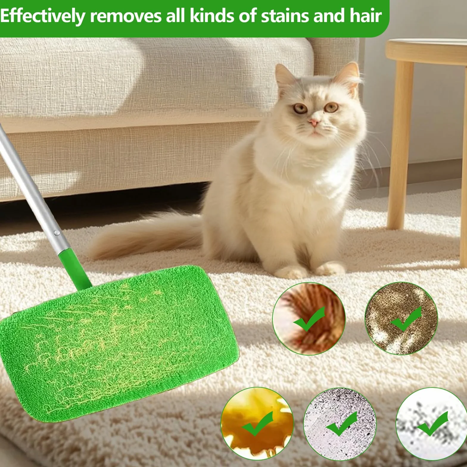 6 sztuk ściereczek wielokrotnego użytku do mopu Swiffer, ściereczki z mikrofibry do mopu Swiffer Sweeper, wilgotne i suche, uniwersalne ściereczki do czyszczenia powierzchni 25,5x12 CM