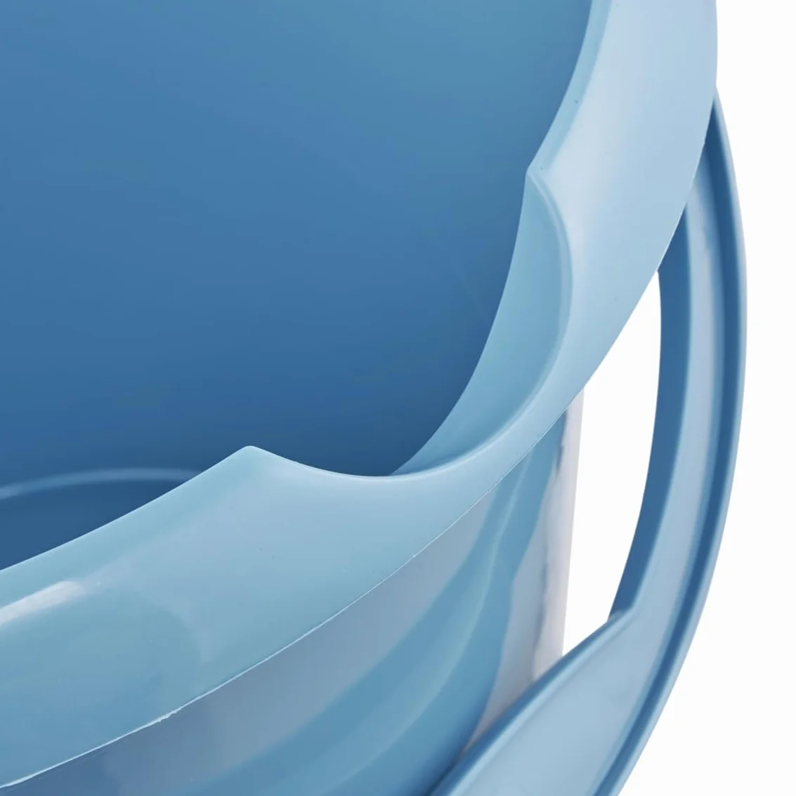 keeeper Wiadro z dzióbkiem, zintegrowana skala pomiarowa i ergonomiczny uchwyt, 10 l, Mika Eco Line, niebieskie (Eco Sky Blue)