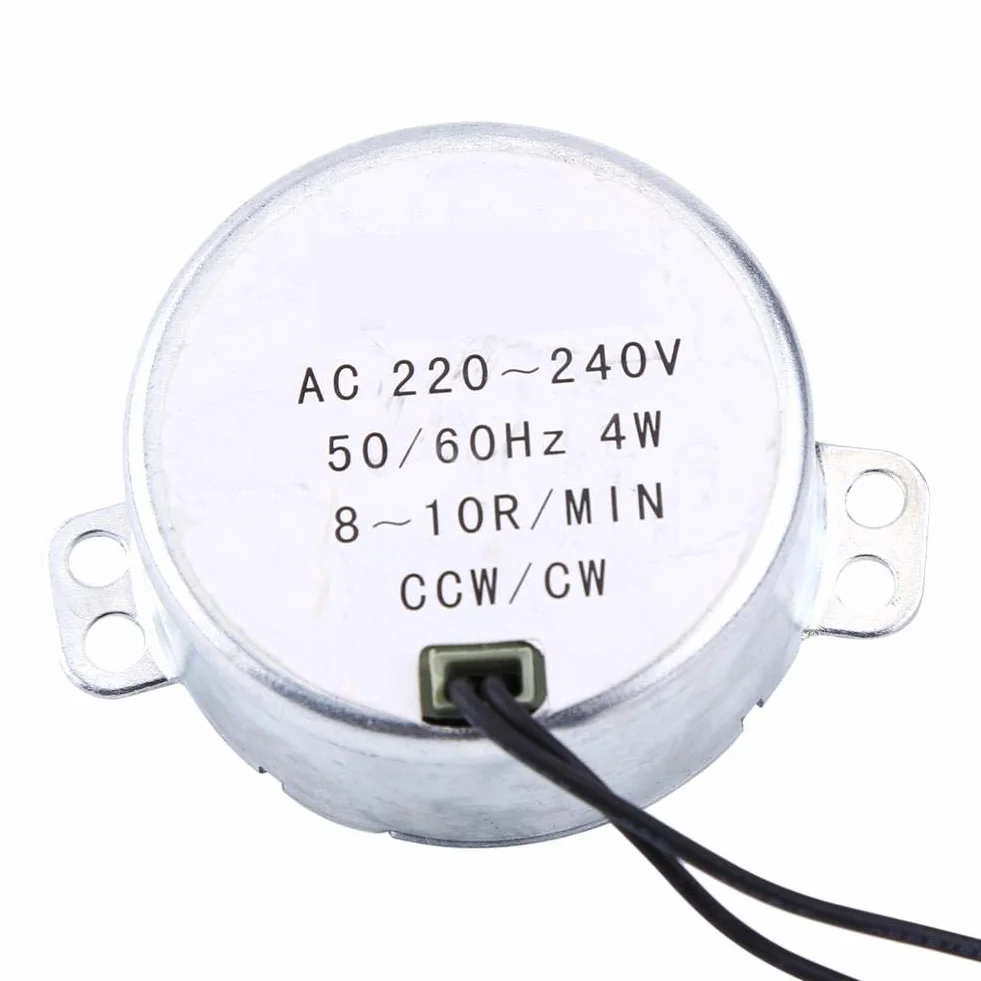 Silnik synchroniczny TYC-50 220-240 V AC 4 W, silnik synchroniczny 50/60 Hz CCW/CW (8-10 obr./min)