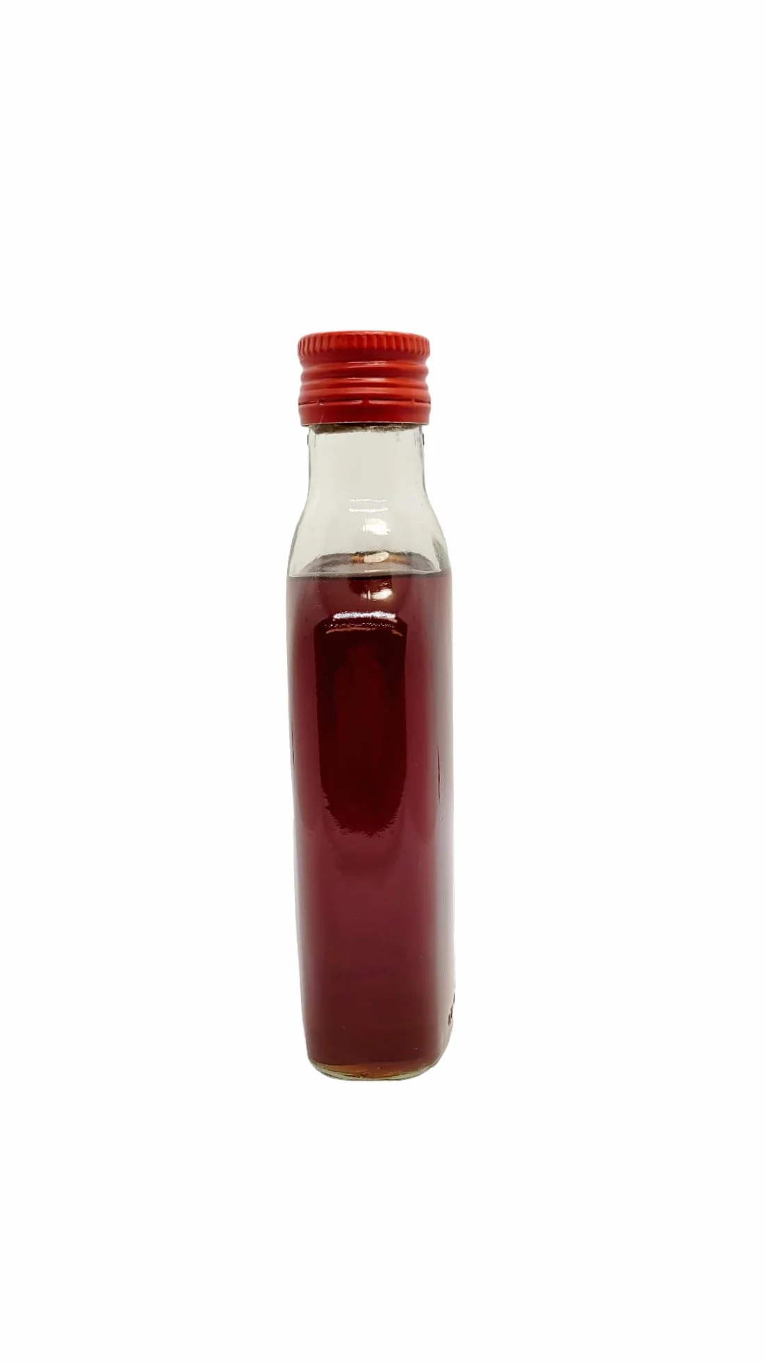 10 x szklane buteleczki 100 ml (0,1 l) z zakrętkami – do samodzielnego napełniania z nakrętką, hermetyczne... (10 x butelka + czerwone zakrętki)