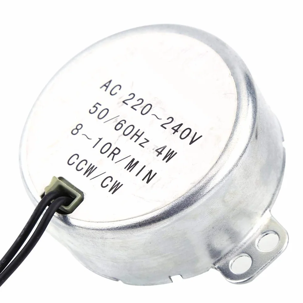 Silnik synchroniczny TYC-50 220-240 V AC 4 W, silnik synchroniczny 50/60 Hz CCW/CW (8-10 obr./min)
