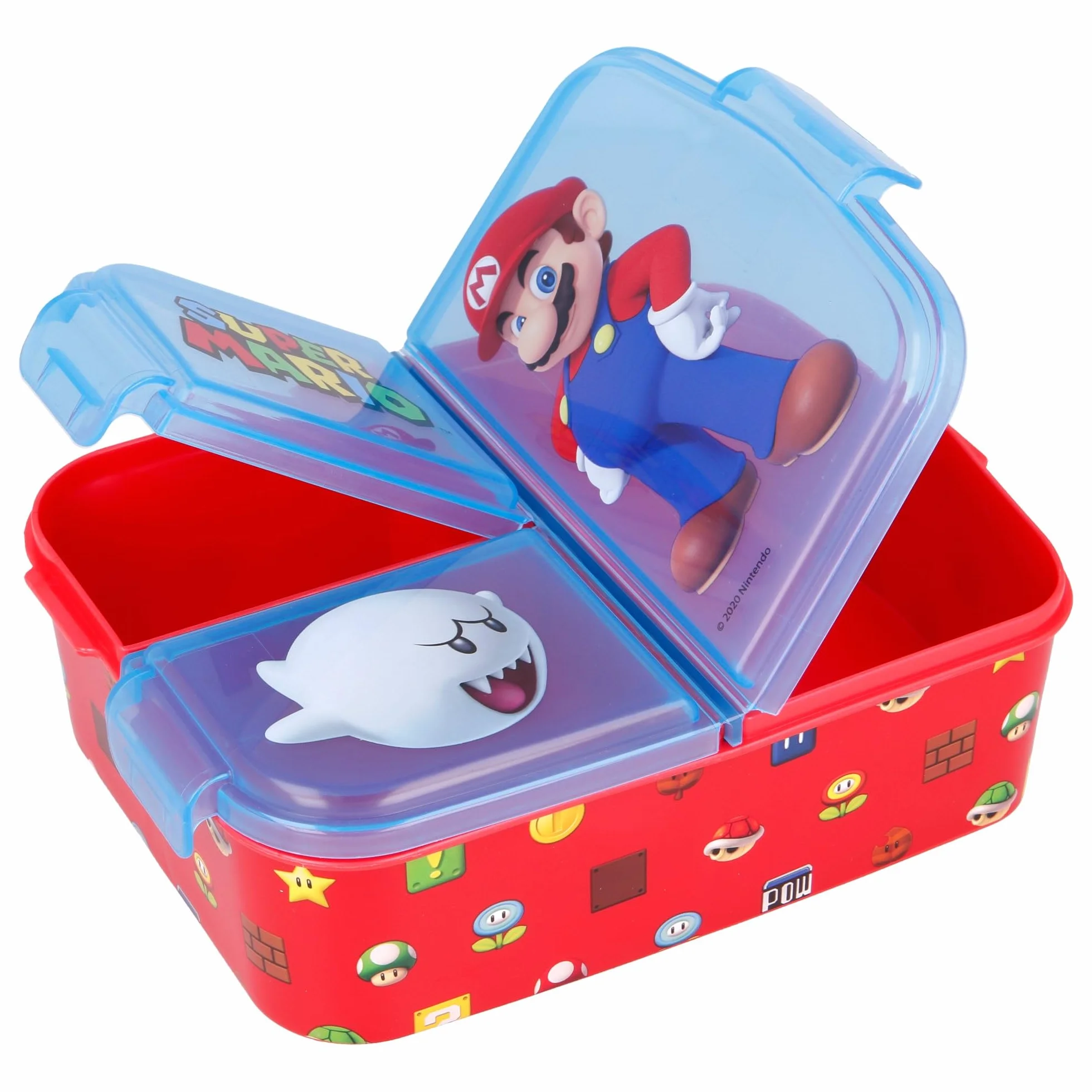 WIELOKOMARTOWANE PUDEŁKO LUNCH | SUPER MARIO Czarne