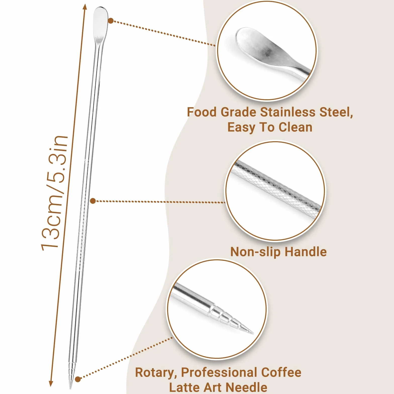 Dzbanek do spieniania mleka 350 ml z długopisem Latte Art, dzbanek na mleko ze stali nierdzewnej do ekspresu do kawy i baristy, zestaw dzbanków na mleko do latte art, cappuccino, do użytku