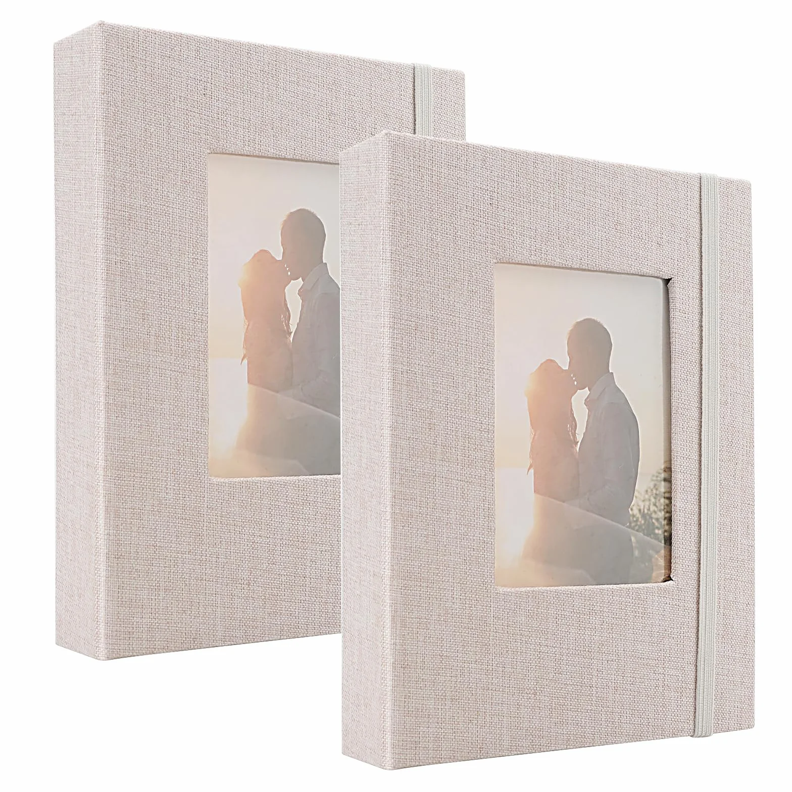 Album do zdjęć, mały album na zdjęcia 10x15, album z wkładkami na 100 zdjęć, odpowiedni do przechowywania dzieł sztuki lub kart pocztowych (XL)