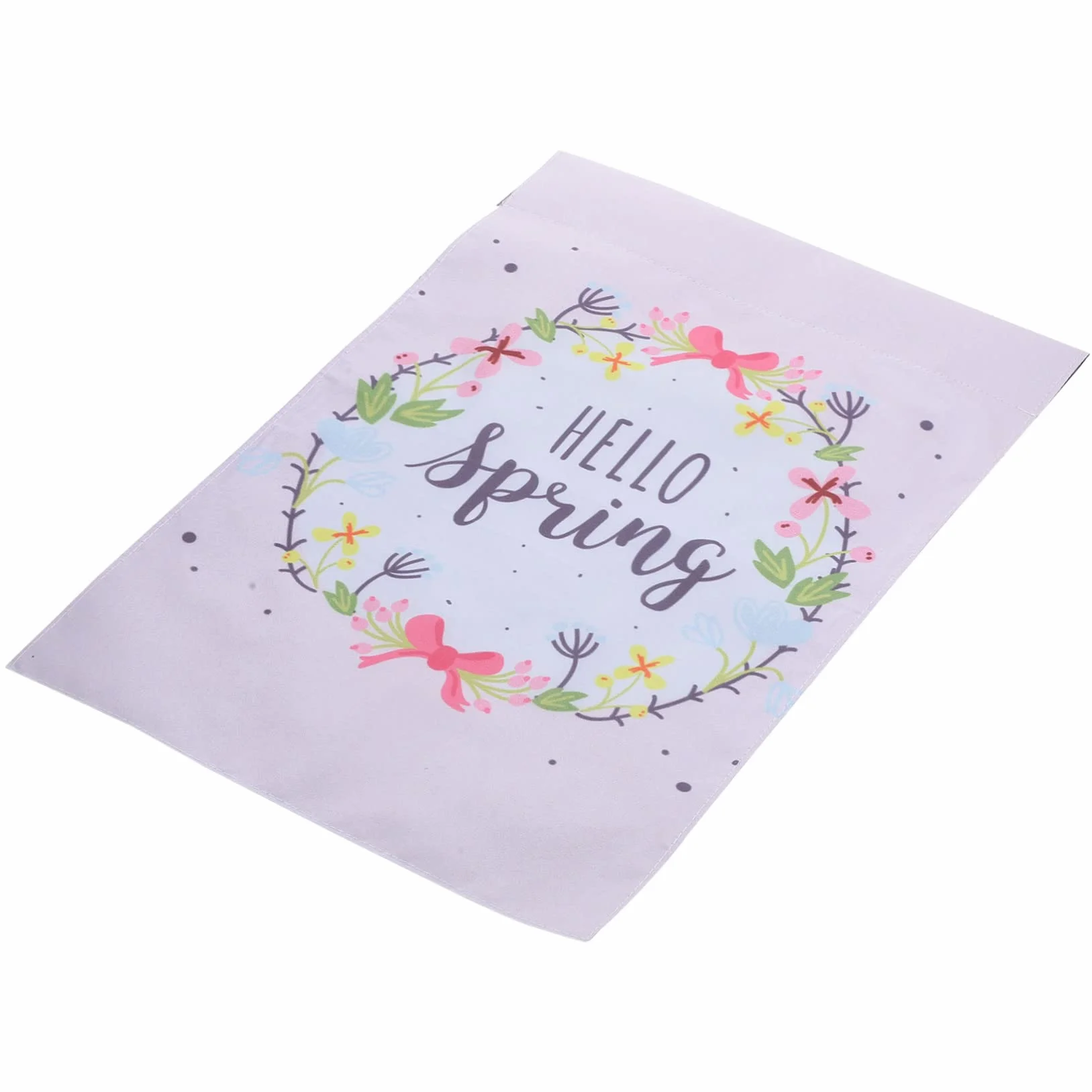 Wiosenna Flaga Ogrodowa Wielkanoc Kolorowa Dekoracja Do Ogrodu z Wyraźnym Nadrukiem Hello Spring Lekka i Łatwa Instalacji Idealna Imprezy Zewnętrzne