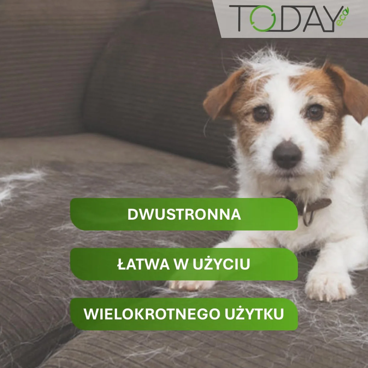 Today - Dwustronna aksamitna szczotka do ubrań - Usuwa kłaczki i kłaczki z kurtek, płaszczy i dywanów
