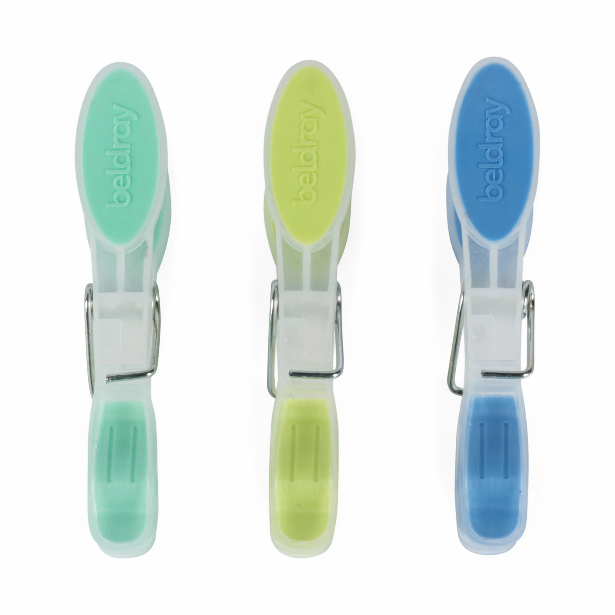 Beldray 24 Ultra-Grip Klipsy do Ubran – Bezpieczny Gumowy Uchwyt, Klamerki na Pranie, Wiatroodporne Klipy do Ubran, Recyklingowanego Plastiku, Antyposlizgowy Uchwyt do Ubran, Odporne na Wilgoc i Rdze