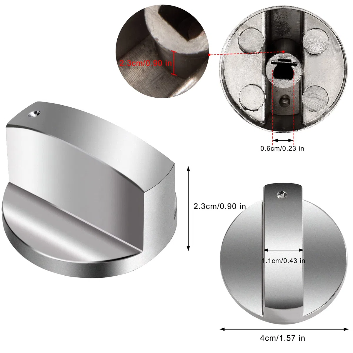 Pokrętło kuchenka 6 mm kuchenka gazowa guziki metalowe uniwersalny przełącznik piekarnika Rotary przełącznik obrotowy do piekarnika kuchnia gazowa płyta kuchenna gazowa grill stołowy 6 sztuk