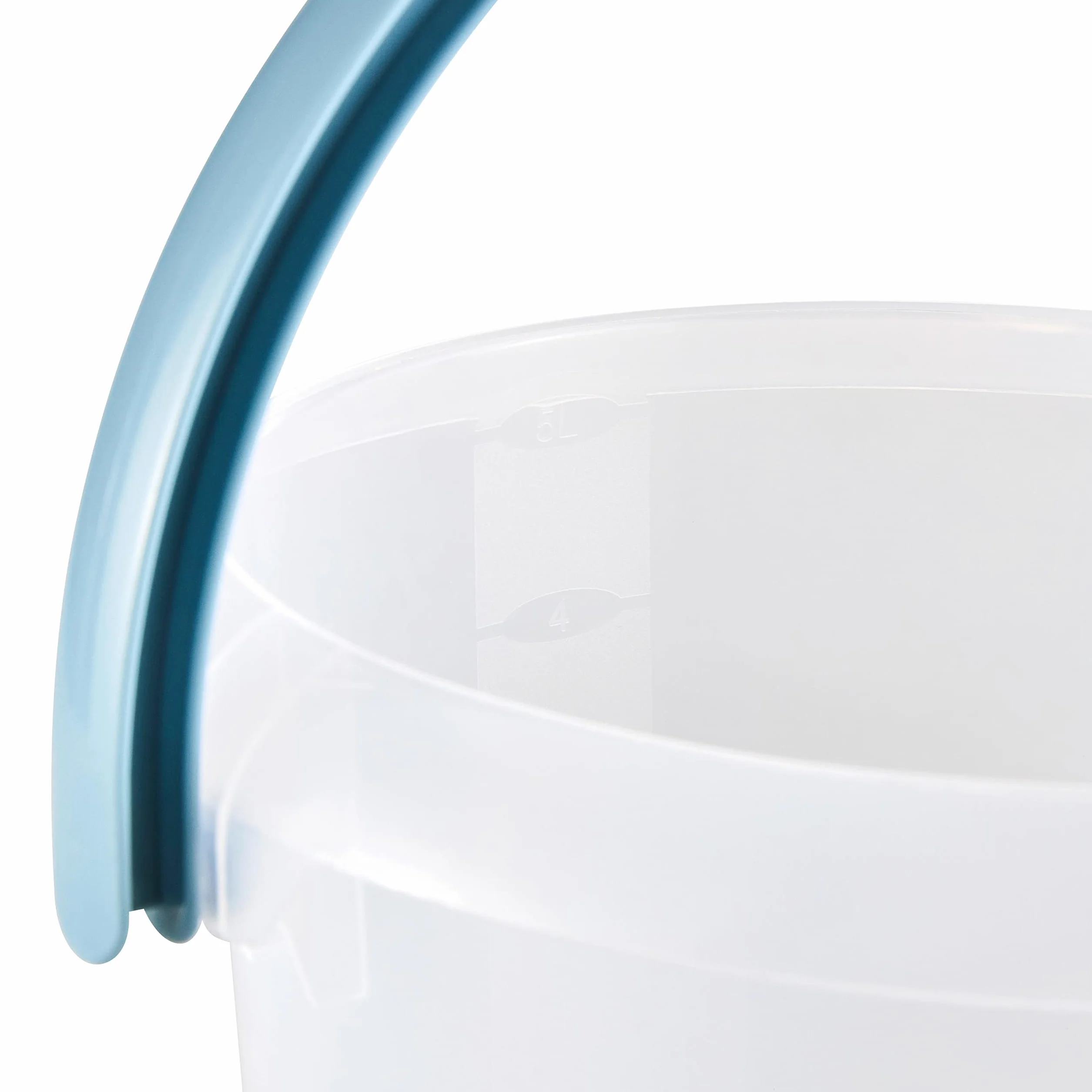 keeeper Wiadro ze skalą pomiarową i ergonomicznym uchwytem, ​​5 l, Mika, Przezroczyste