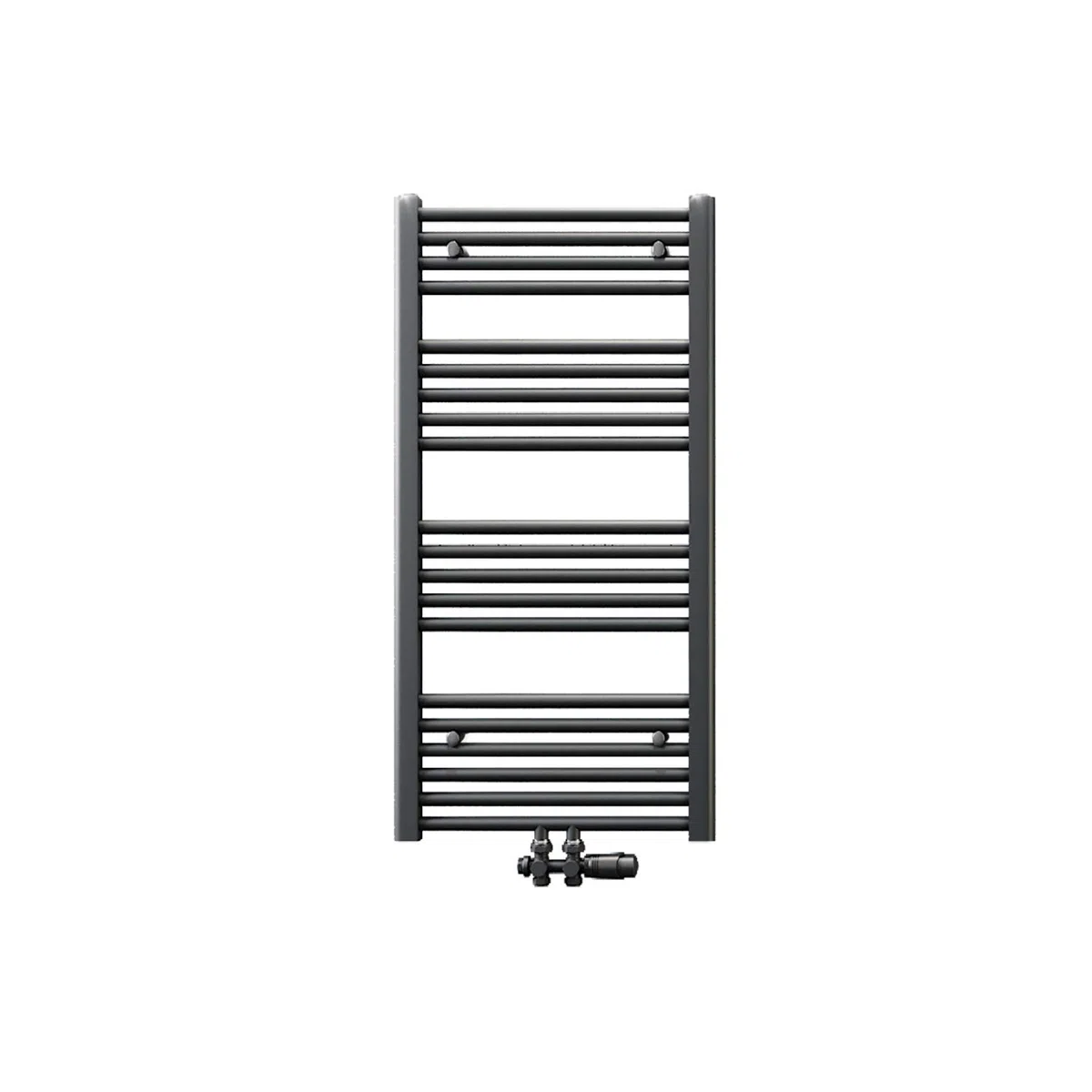 ELEGANT Grzejnik łazienkowy 1000 x 500 mm antracyt z antracytem multiblok termostat grzejnik na ręczniki suszarka do rąk podgrzewacz na ręczniki