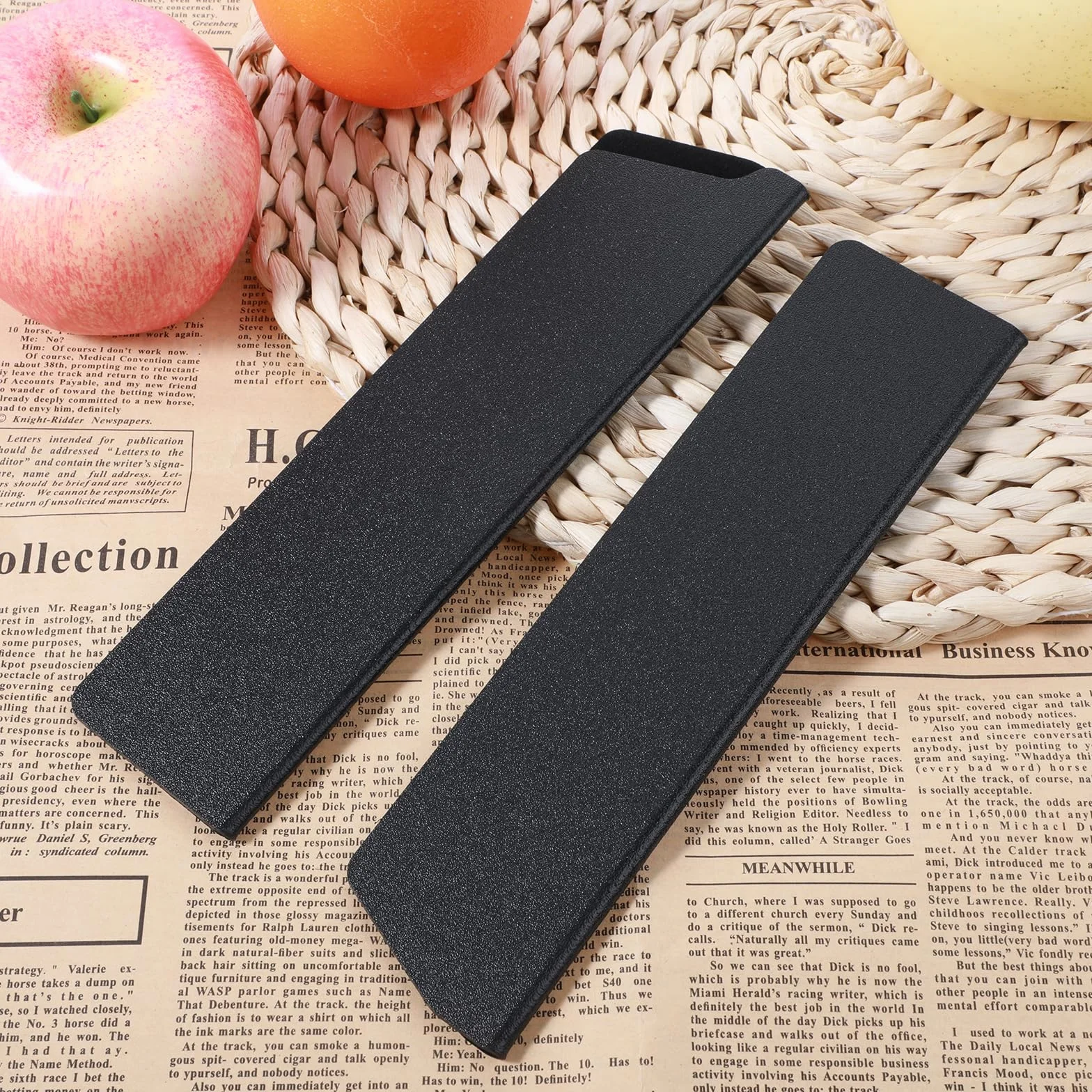 TIESOME Knives osłona na noże, 22 x 5,5 cm, pokrowiec ochronny na nóż szefa kuchni, tworzywo ABS z filcową podszewką wewnętrzną, kieszeń na noże szefa kuchni, kolor czarny