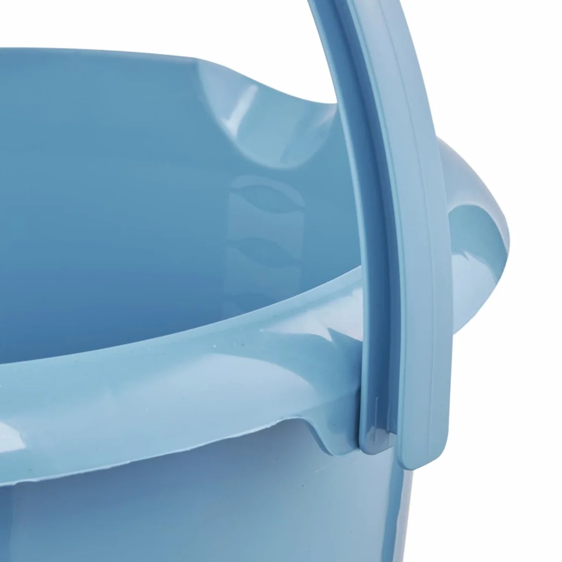 keeeper Wiadro z dzióbkiem, zintegrowana skala pomiarowa i ergonomiczny uchwyt, 10 l, Mika Eco Line, niebieskie (Eco Sky Blue)