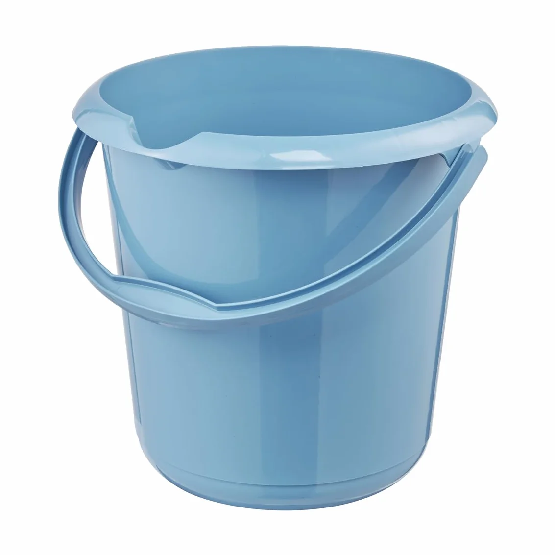 keeeper Wiadro z dzióbkiem, zintegrowana skala pomiarowa i ergonomiczny uchwyt, 10 l, Mika Eco Line, niebieskie (Eco Sky Blue)