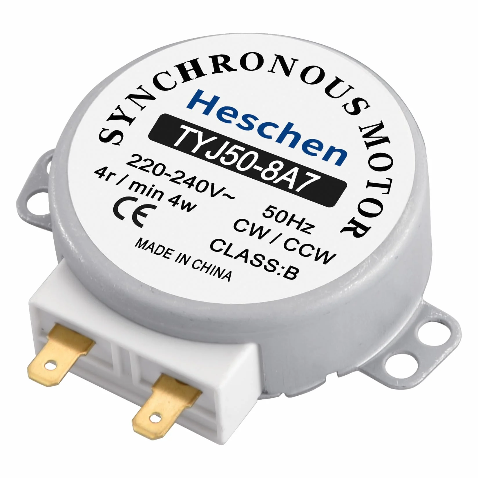 Heschen Silnik synchroniczny TYJ50-8A7 220-240VAC 4R/Min CW/CCW 50Hz do kuchenki mikrofalowej