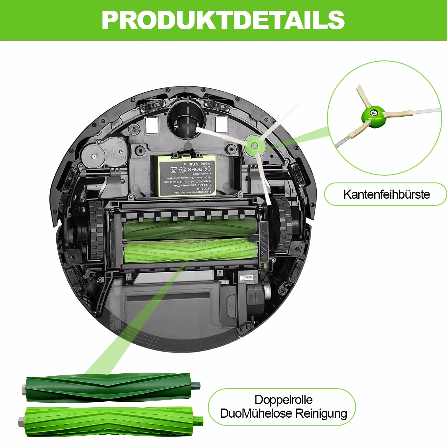 Części zamienne do iRobot Roomba, akcesoria zamienne kompatybilne z iRobot Roomba, i7 E5 E6 Combo i5 J5+ i7+ i6 i8 i1 + i3 EVO i4 Plus E & I Series odkurzacz