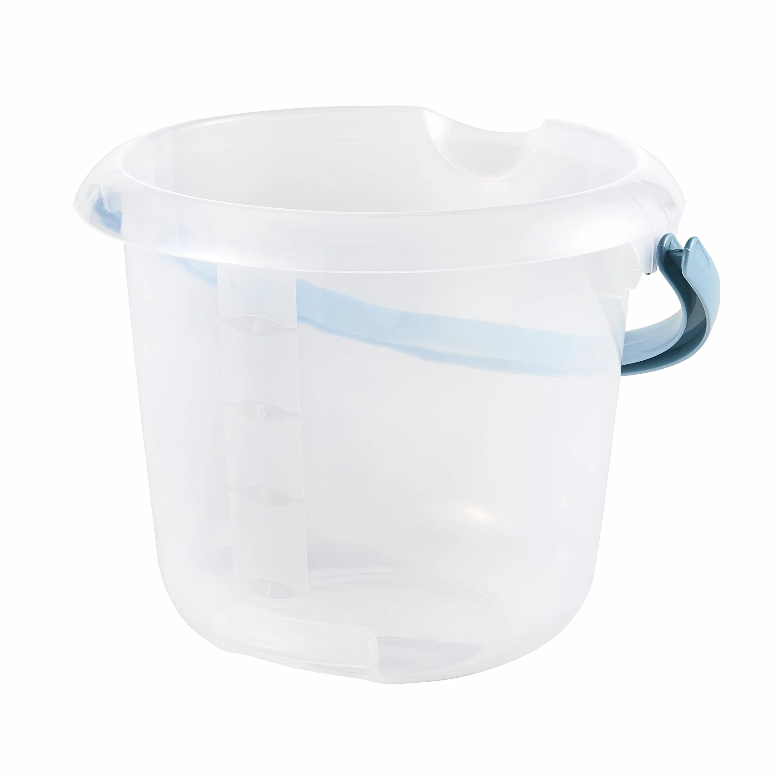 keeeper Wiadro ze skalą pomiarową i ergonomicznym uchwytem, ​​5 l, Mika, Przezroczyste