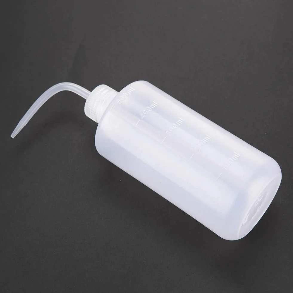 Szczypta butelka na wodę do sukulentów - plastikowa puszka ze znacznikami w skali - lekka i łatwa w użyciu - odmiany roślin (500 ml)
