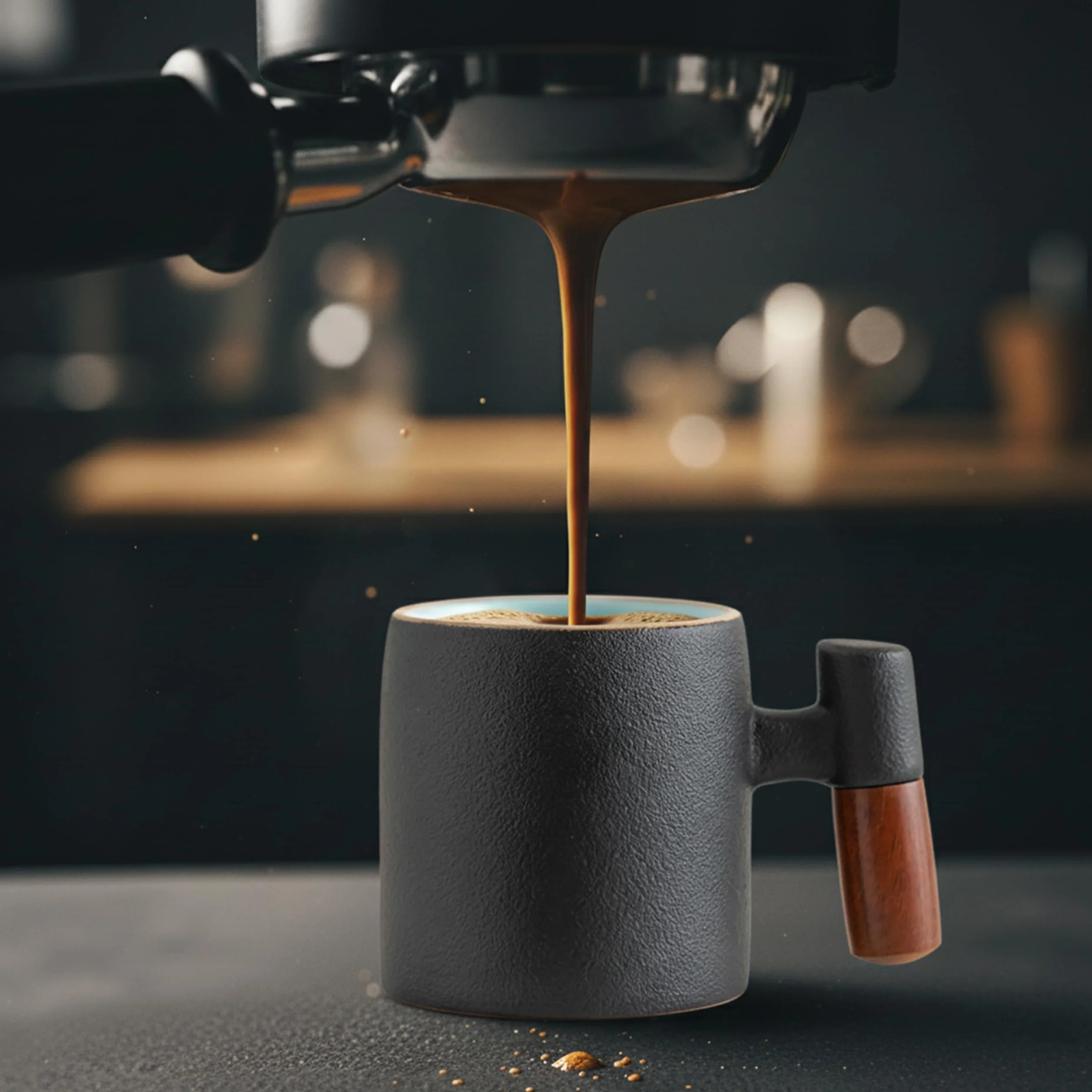 Kubek do espresso, 70 ml, mini ceramiczny kubek do kawy z uchwytem, idealny do espresso, herbaty i lat; wspaniały prezent dla kobiet, mężczyzn, najlepszych przyjaciół lub partnerów.