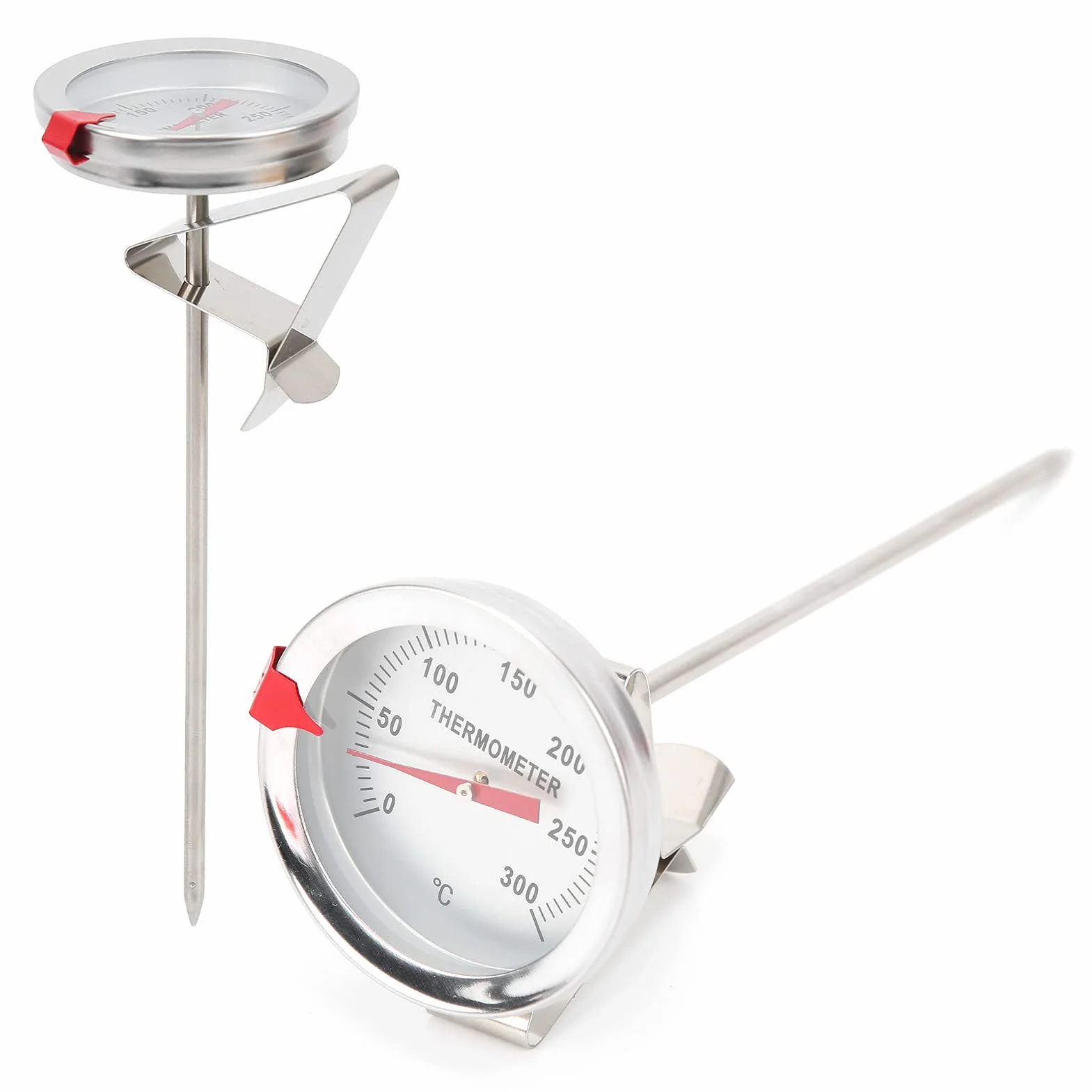 Termometr do głębokiego smażenia, termometr do smażenia na głębokości 5 cm Termometr do smażenia do samochodu do miski olejowej(15 cm)