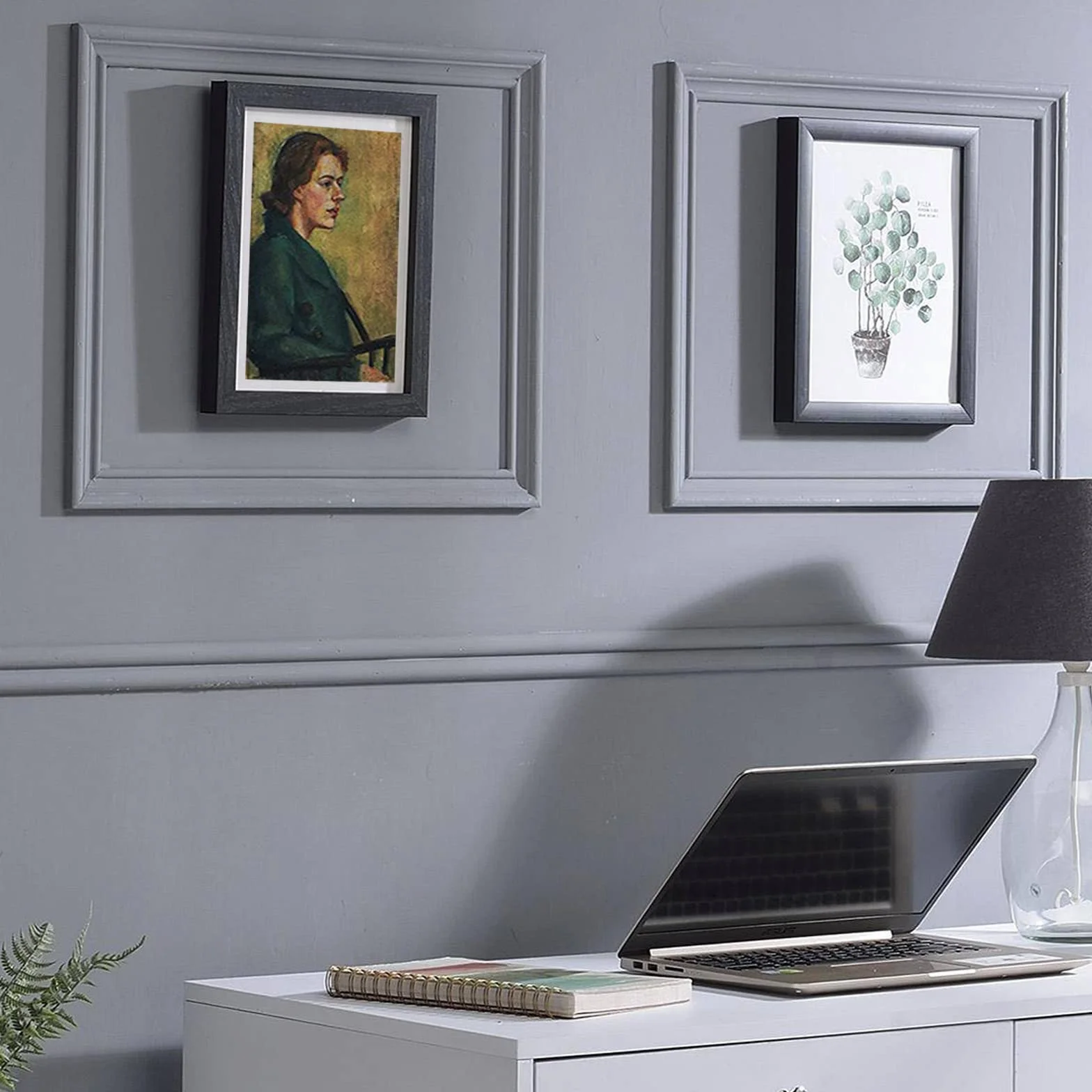 Rama A3 Drewniana Ramka na Zdjęcia 11,7x16,5 Cala (29,7x42 cm), Akrylowa Czarna Rama na Plakat z Montażem dla A3/A4, z Pleksiglasem do Montażu na Ścianie