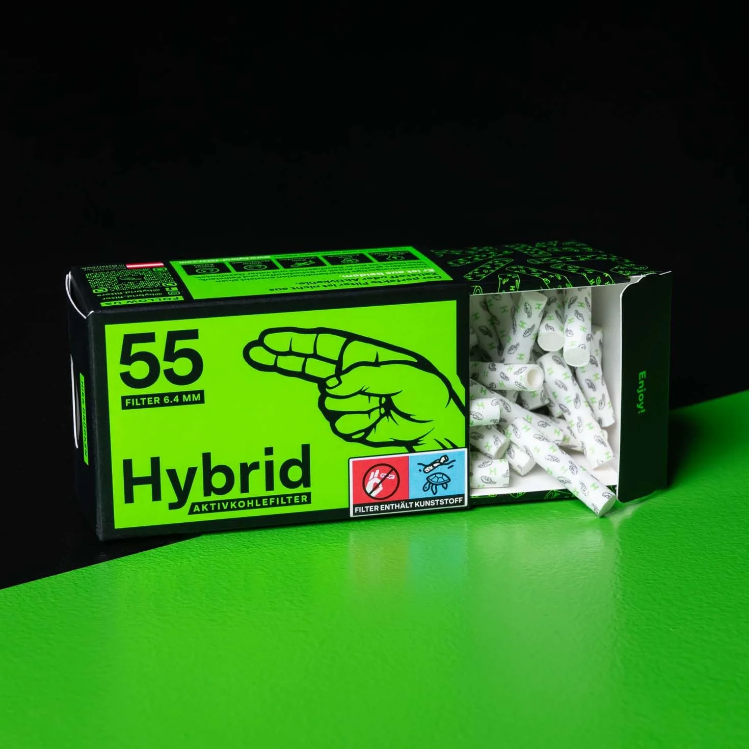 Hybrid Hybrid Supreme filtr celulozowy/węgiel aktywny Ø 6,4 mm