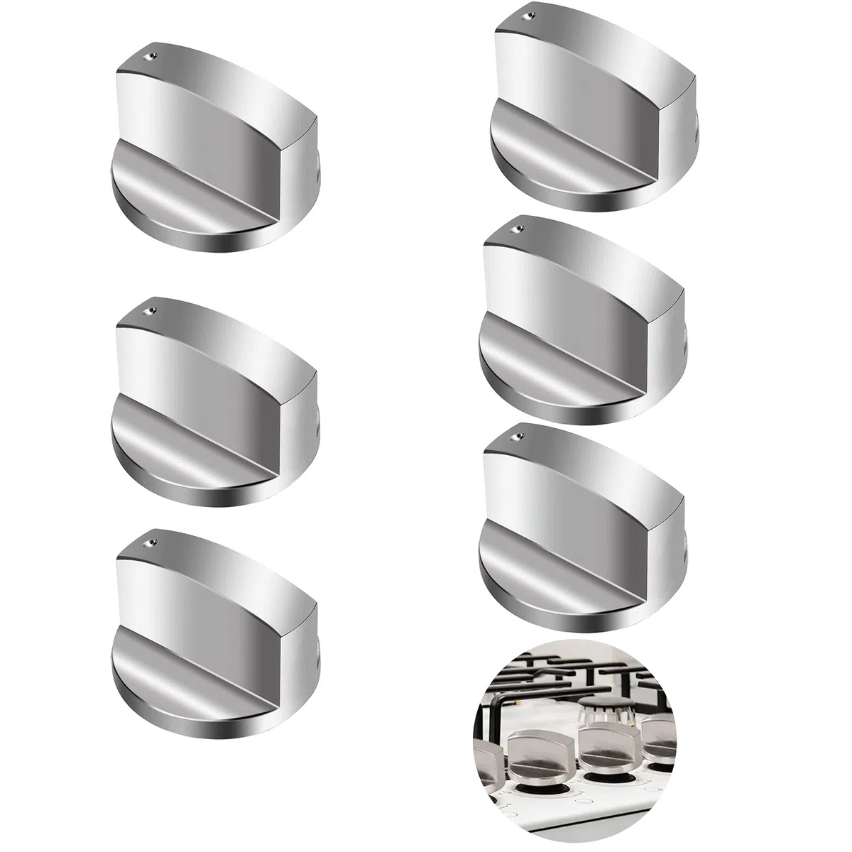 Pokrętło kuchenka 6 mm kuchenka gazowa guziki metalowe uniwersalny przełącznik piekarnika Rotary przełącznik obrotowy do piekarnika kuchnia gazowa płyta kuchenna gazowa grill stołowy 6 sztuk