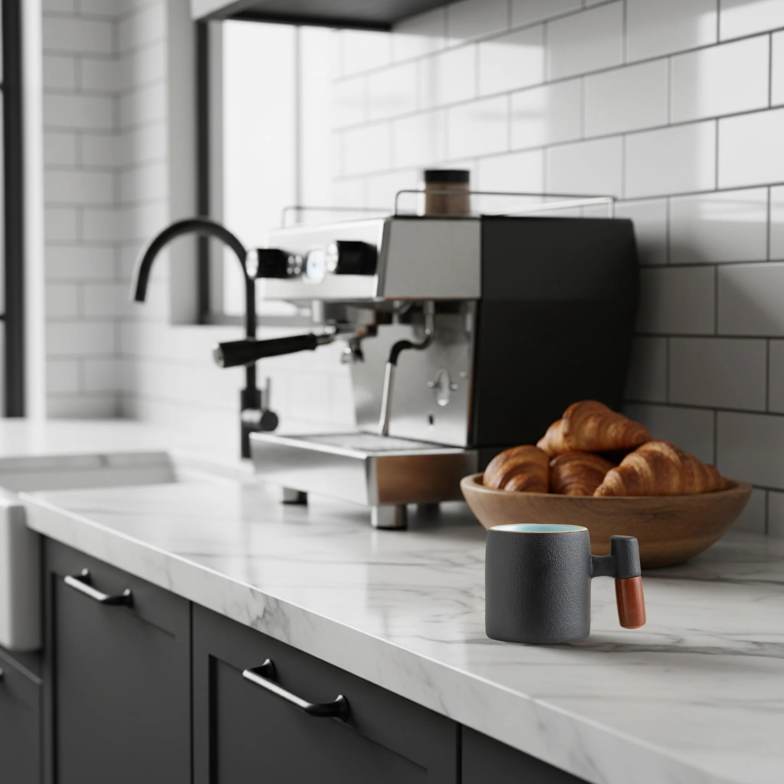Kubek do espresso, 70 ml, mini ceramiczny kubek do kawy z uchwytem, idealny do espresso, herbaty i lat; wspaniały prezent dla kobiet, mężczyzn, najlepszych przyjaciół lub partnerów.