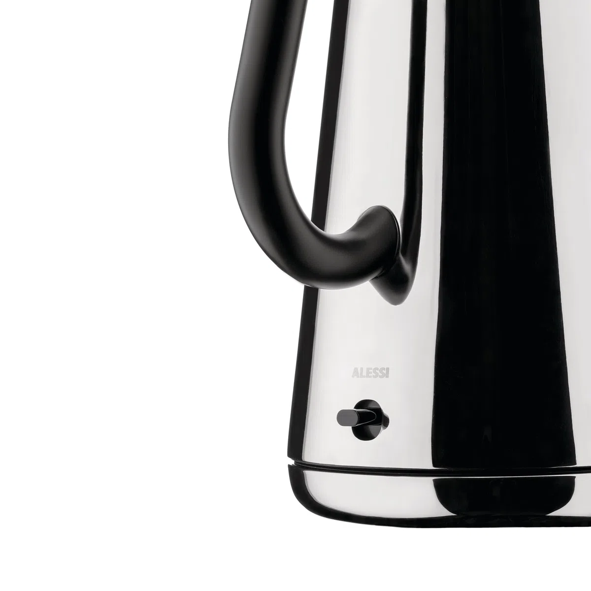 Alessi Toru NE01 B designerski czajnik elektryczny, stal nierdzewna 18/10 i żywica termoplastyczna, gniazdo europejskie, 2400 W, 170 cl, czarny