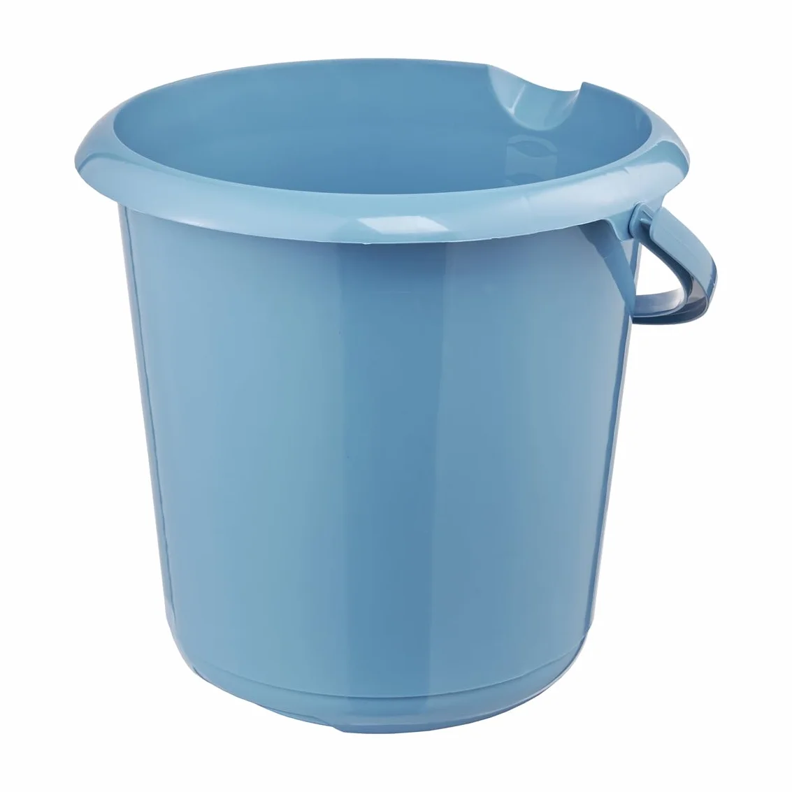 keeeper Wiadro z dzióbkiem, zintegrowana skala pomiarowa i ergonomiczny uchwyt, 10 l, Mika Eco Line, niebieskie (Eco Sky Blue)