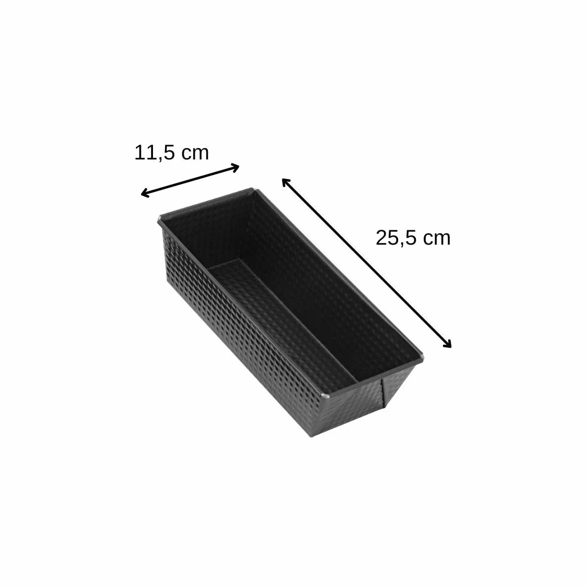 Zenker Foremka do pieczenia ciasta królewskiego z powłoką zapobiegającą przywieraniu, wysokiej jakości forma do pieczenia w kolorze czarnym (forma kuchenna: ok. 255 x 115 x 70 mm), ilość: 1 sztuka