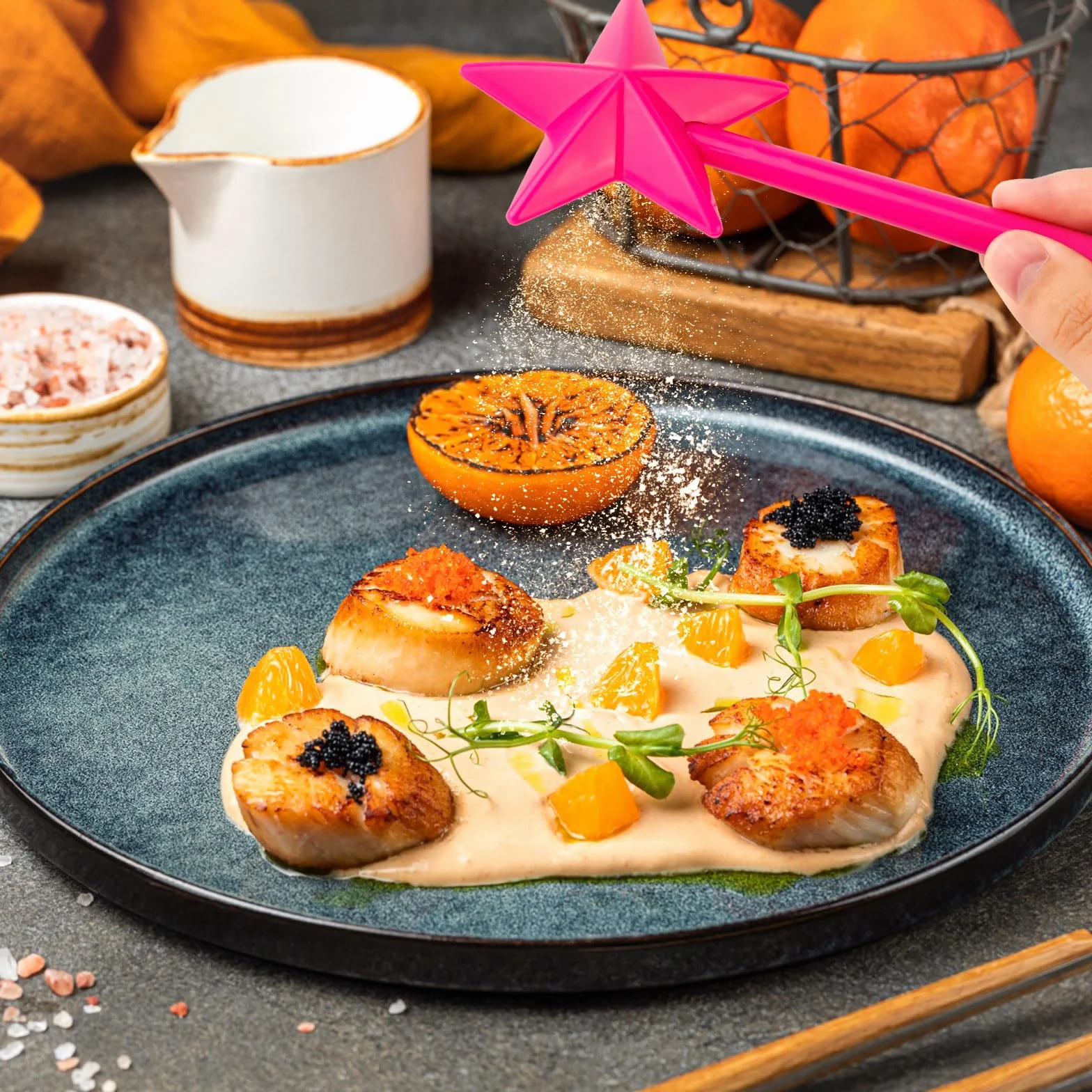 3 szt. Przyprawy z otworami Magiczna Różdżka Solniczka Pieprzniczka Gwiazda Dozownik Przypraw z lejkiem Kuchnia Restauracja Butelka Przyprawy Dekoracja Stołu