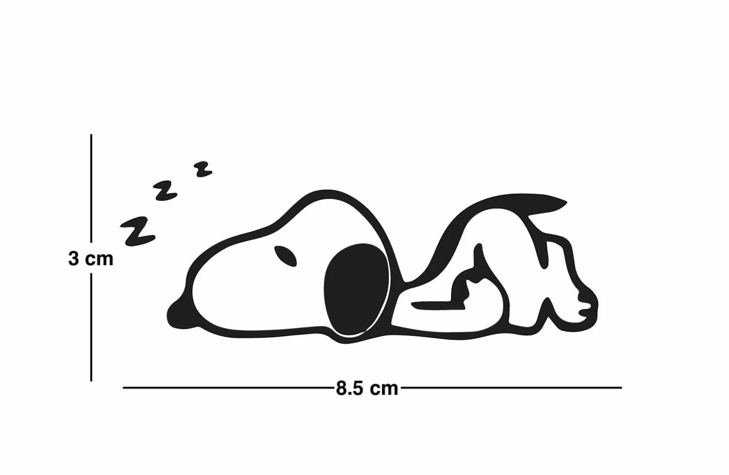 Naklejka na włącznik światła / gniazdo, Snoopy naklejka ścienna