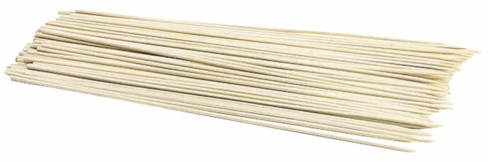KitchenCraft Patyczki do Szaszłyków, Bambusowe, 100 Sztuk, 30 cm - Kolor Beżowy