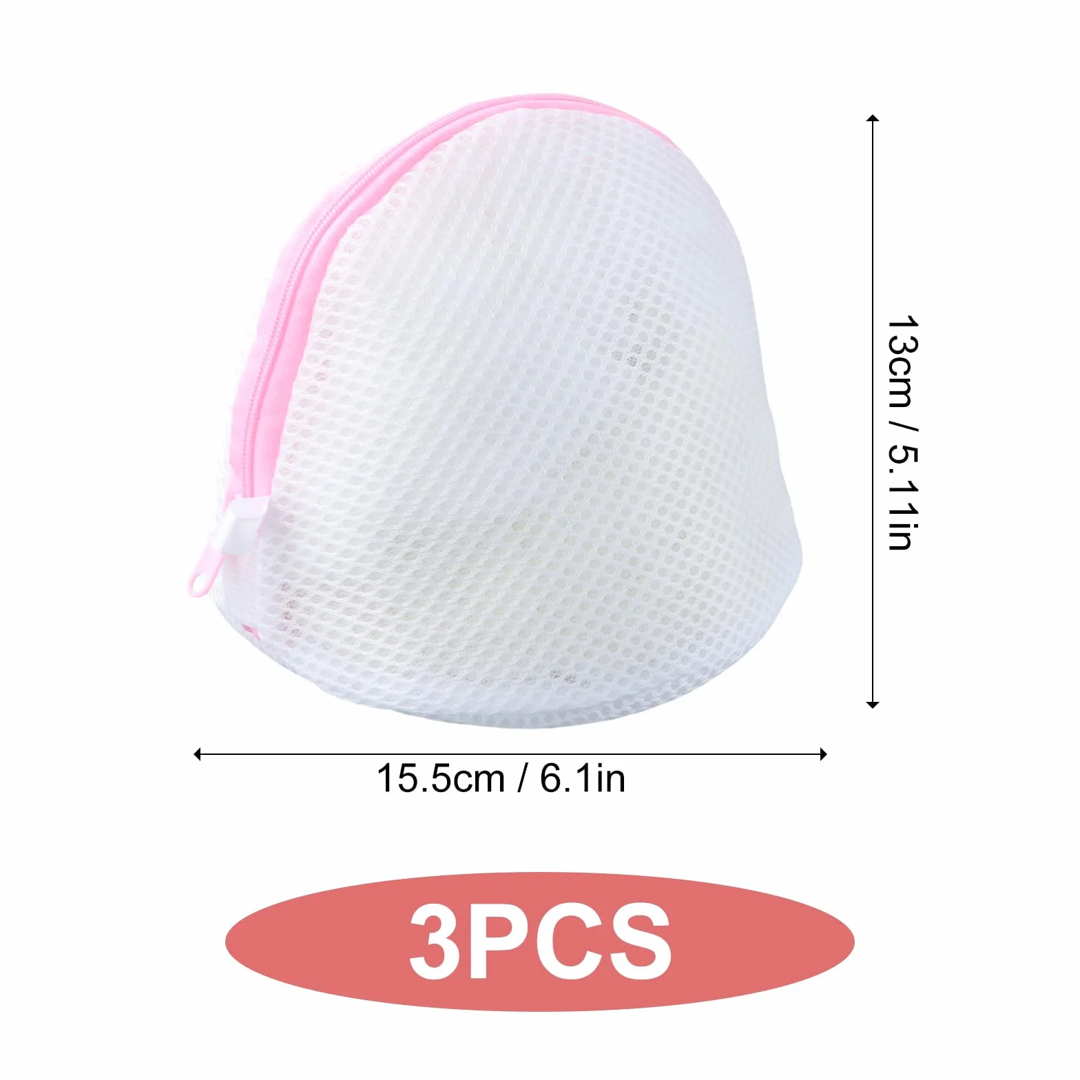 3 sztuki różowej torby do prania biustonosza oszczędzającego biustonosz do prania wielokrotnego użytku do biustonosza bielizny, skarpet, ubrań dziecięcych w bieliźnie