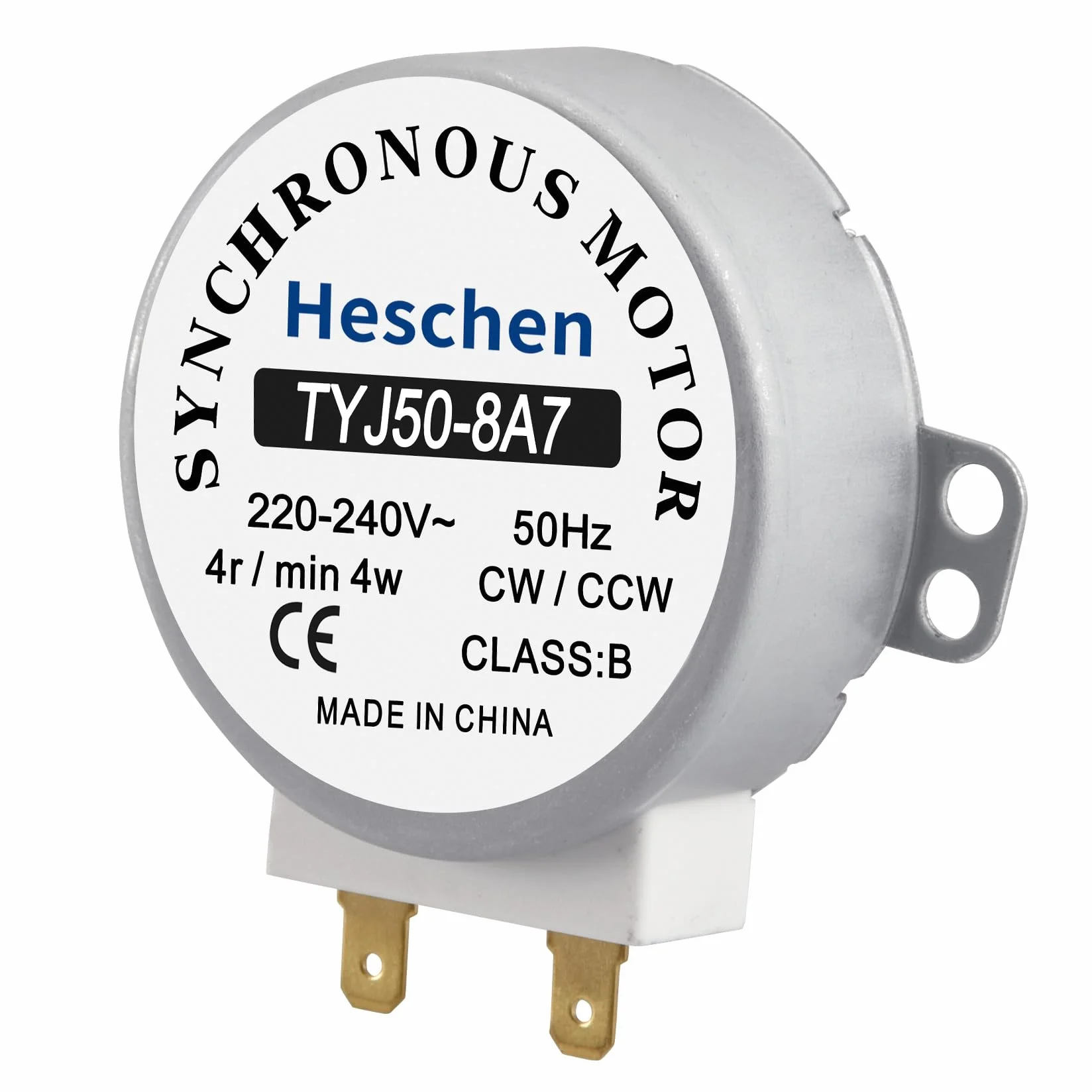 Heschen Silnik synchroniczny TYJ50-8A7 220-240VAC 4R/Min CW/CCW 50Hz do kuchenki mikrofalowej