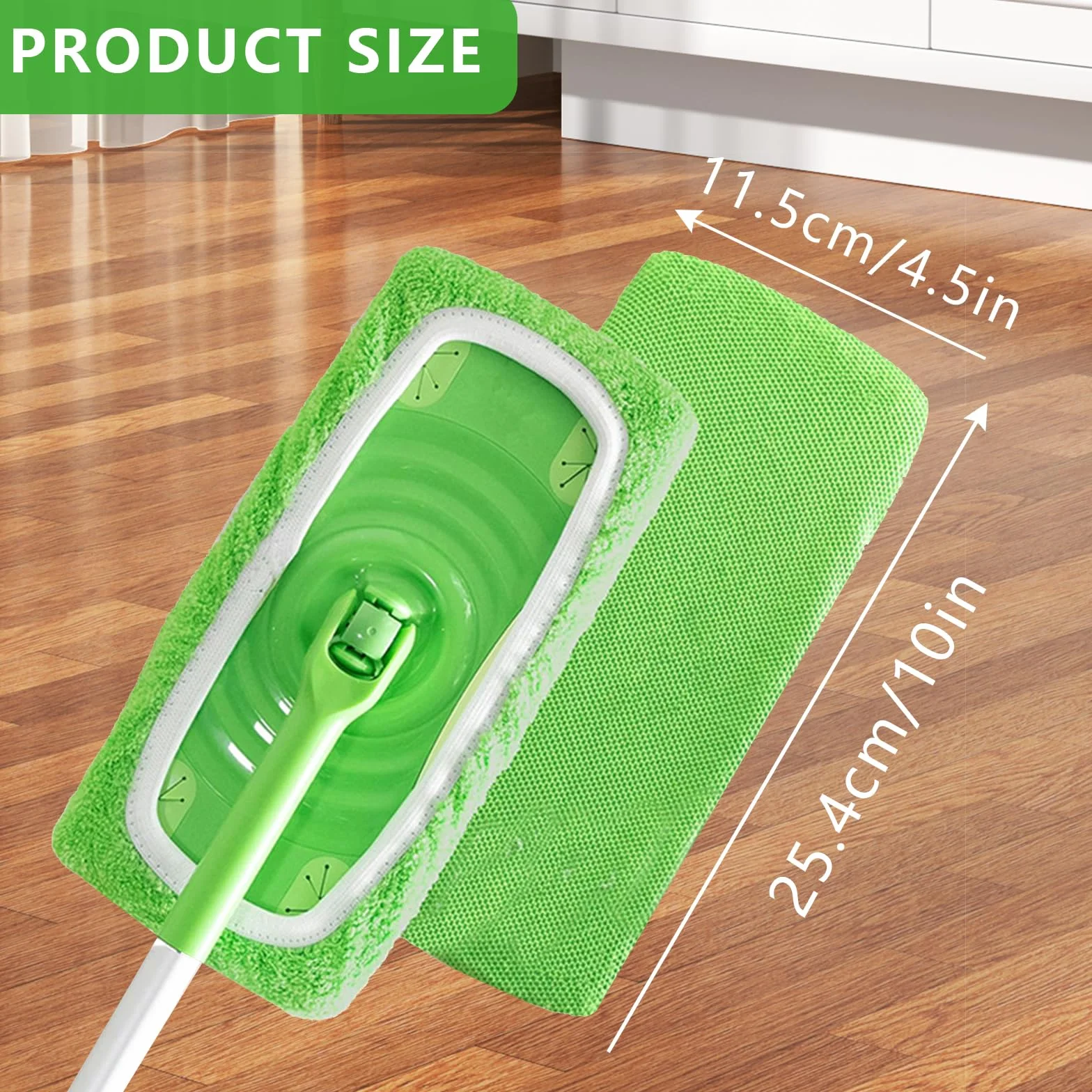 6 sztuk ściereczek wielokrotnego użytku do mopu Swiffer, ściereczki z mikrofibry do mopu Swiffer Sweeper, wilgotne i suche, uniwersalne ściereczki do czyszczenia powierzchni 25,5x12 CM
