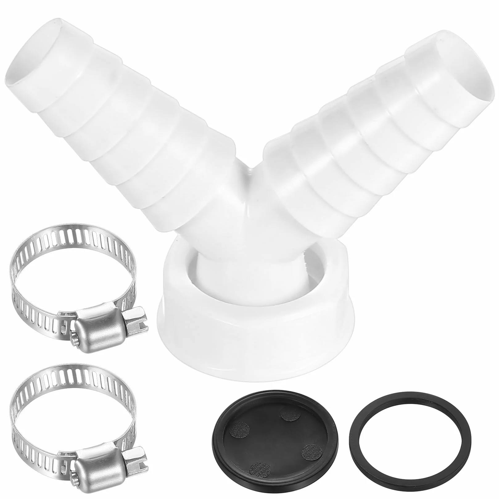 Podwójny Złącznik Odpływowy 1 Cal Y-Adapter Wąż 19-24 mm Wyjście DN 25