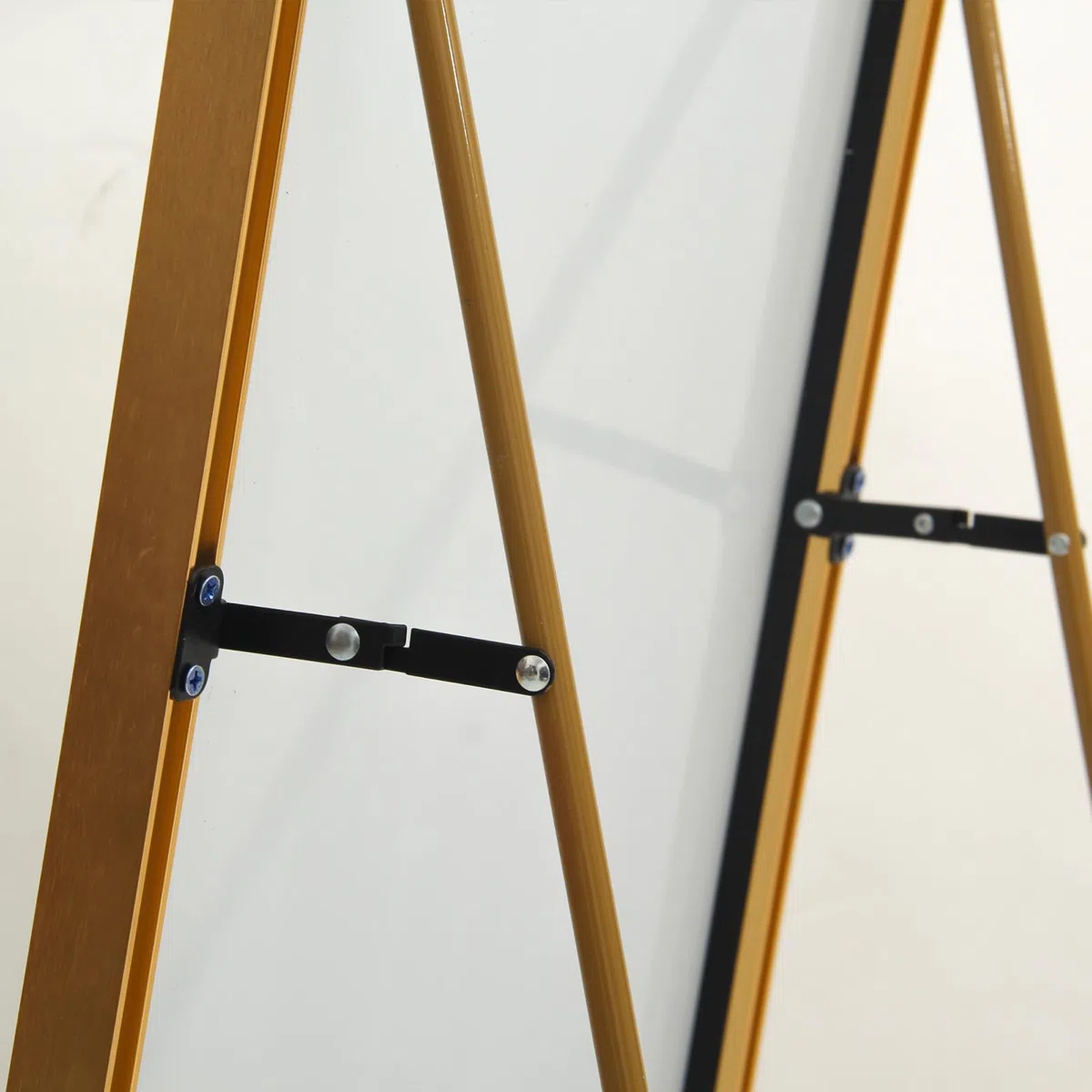 KeepGoon Klasyczne lustro stojące, 162 x 53 W, duże lustro na całe ciało, aluminiowa rama, prostokątne lustro kosmetyczne, idealne do salonu, sypialni, garderoby (złote)