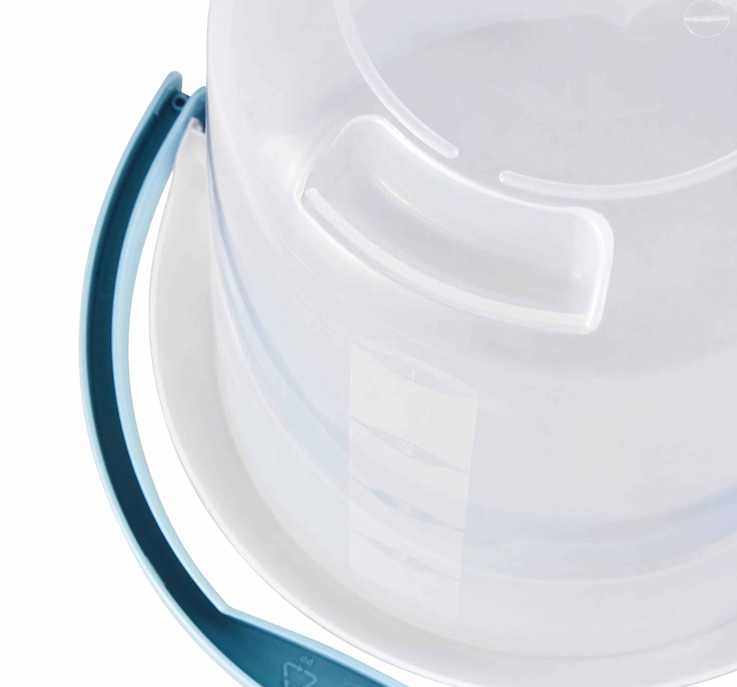 keeeper Wiadro ze skalą pomiarową i ergonomicznym uchwytem, ​​5 l, Mika, Przezroczyste