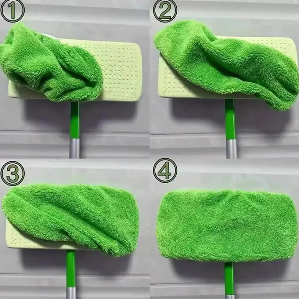 4 ściereczki wielokrotnego użytku do mopa Swiffer, suche ściereczki podłogowe do mopa Swiffer Sweeper, wilgotne i suche, uniwersalne ściereczki podłogowe do czyszczenia powierzchni, podłóg